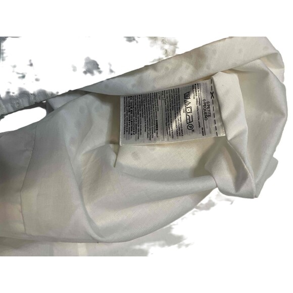 Banana Republic 0P White Eyelet Dress Sleeveless Petite Small preppy Beach Vacay - Picture 3 of 5